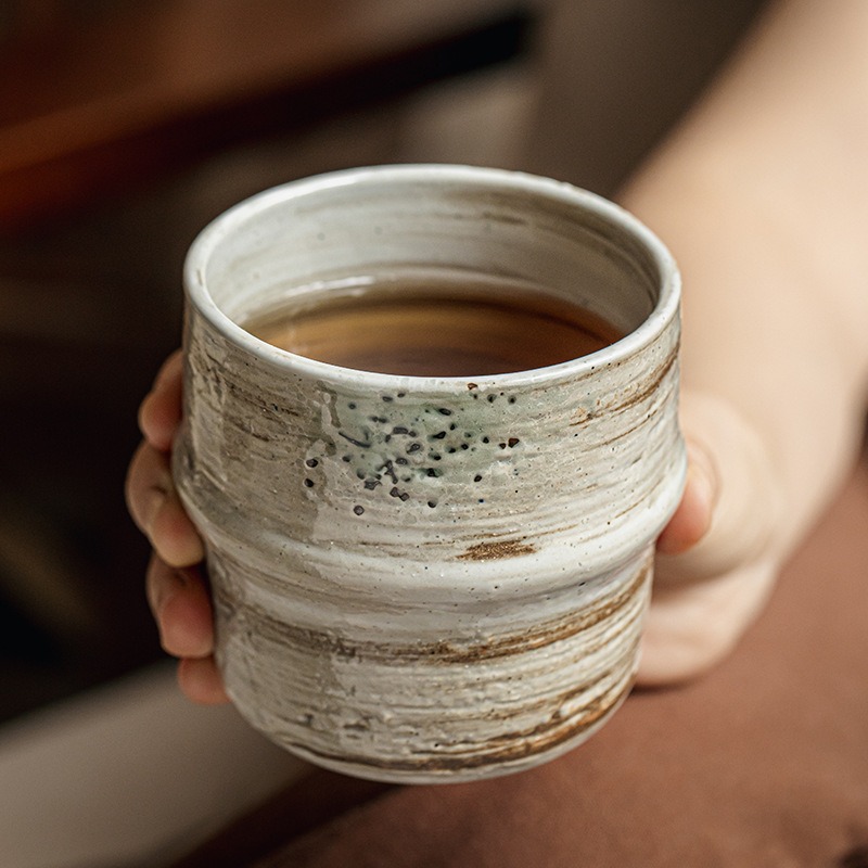 Coffee Tea Japan - Japanse ruwe keramische koffiekop Vintage oude