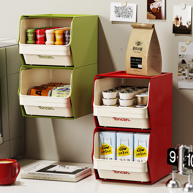 Coffee Tea Holders - Houder voor koffiecapsules Gestapelde desktop opbergdoos