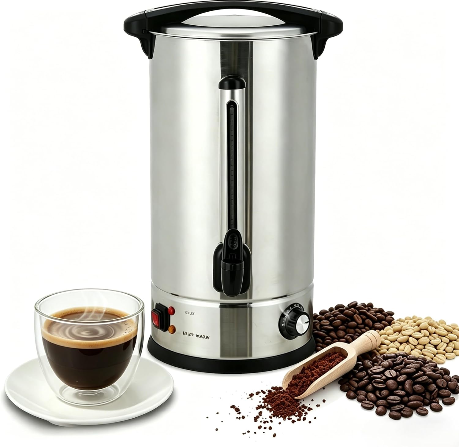 Coffee Tea Urn - Tacleekii 18L Commerciële Koffieurn 120 Kopjes