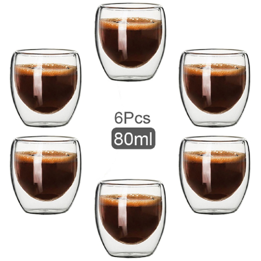 Coffee Tea Game - Dubbelwandige glazen koffiemokken glazen mok dubbelwandige