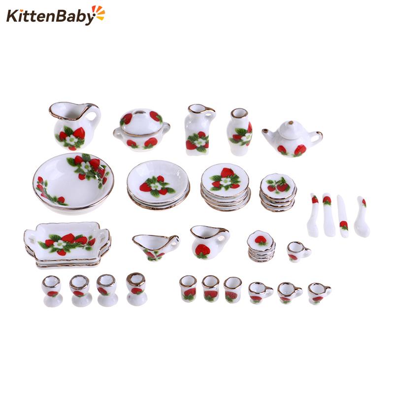 Coffee Y Tea - 1 Set 1:12 Miniatuur Poppenhuis Bloem