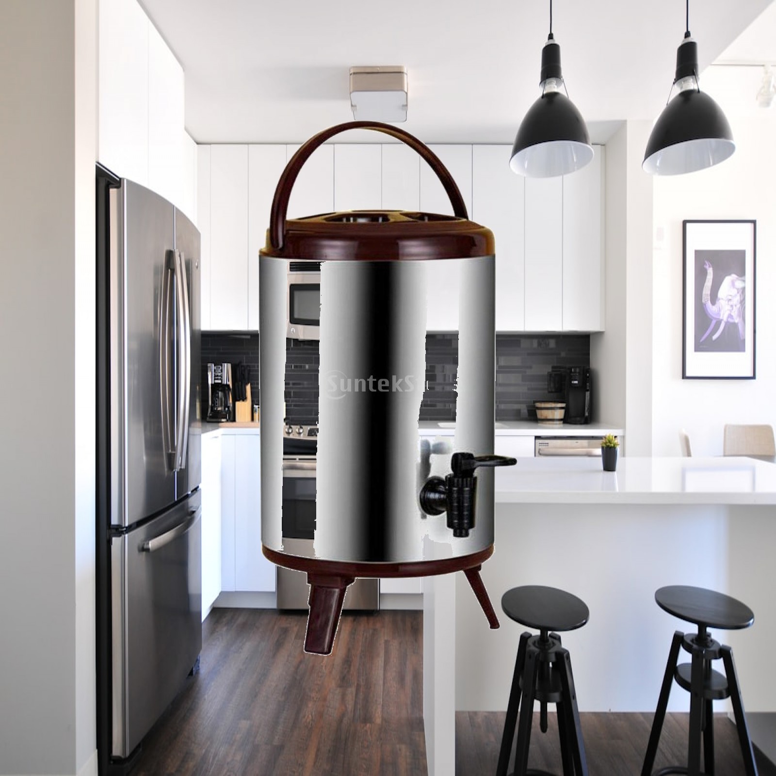 Coffee Tea Urn - RVS drankenautomaat met kraan, geïsoleerde warm-