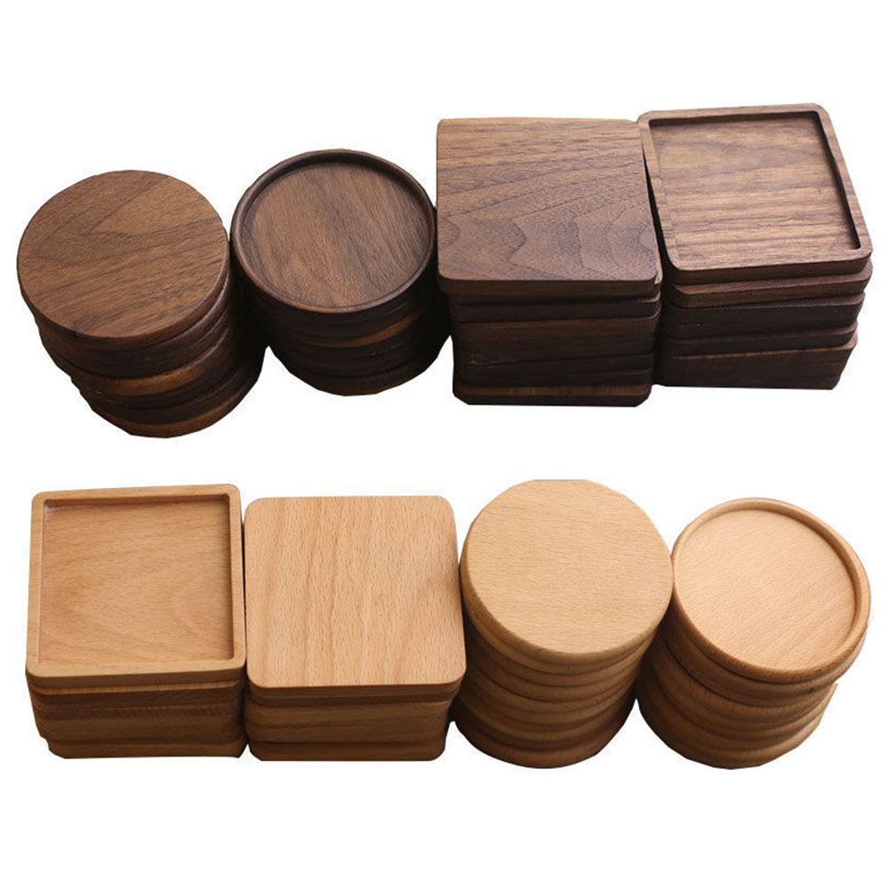 Coffee Tea Holders - 1 Stuks Houten Placemats Onderzetters Thee