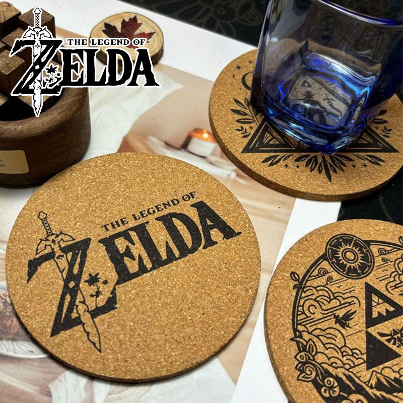 Coffee Tea Japan - Zelda Coaster Cartoon Anime Ronde Houten