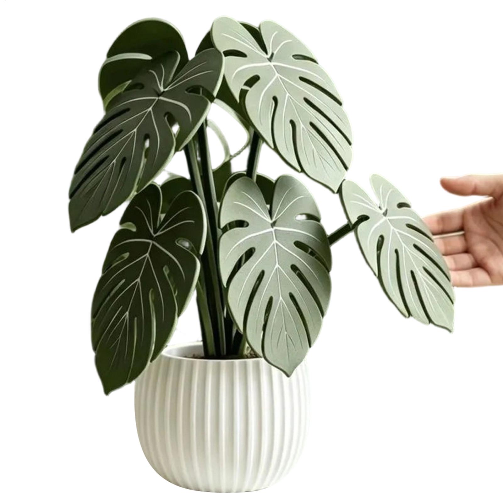 Coffee Tea Holders - Kunstblad-onderzetter, nep groene plant, bekermat, tafelonderzetter,