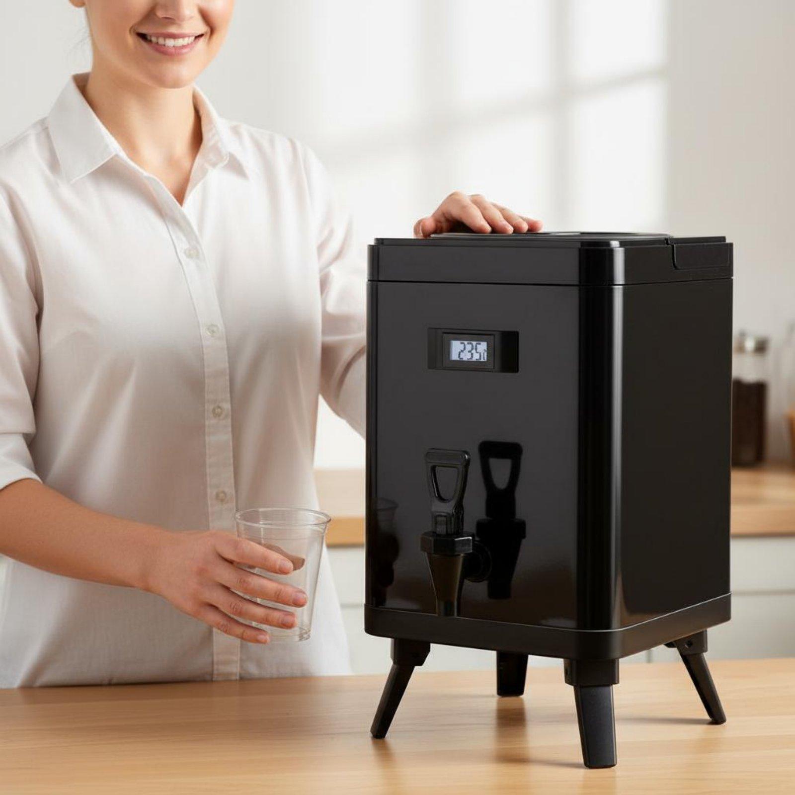 Coffee Tea Urn - Drievoudig geïsoleerde drankenautomaat met roestvrijstalen binnenkant,