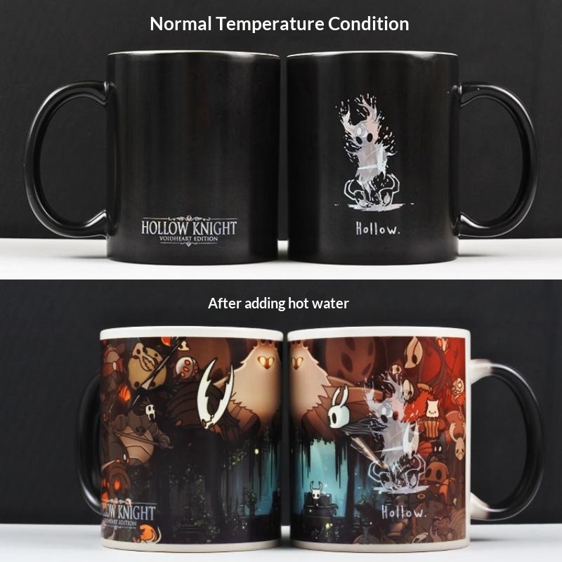 Coffee Y Tea - Hollow Knight hittegevoelige kleurveranderende mok dubbelzijdige