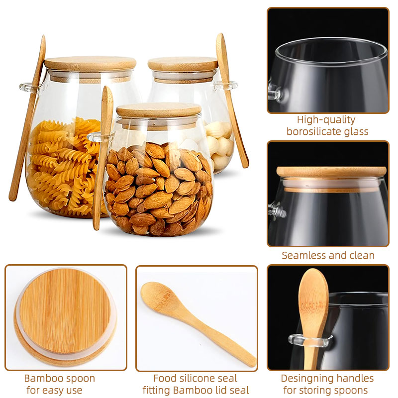 34Oz Verzegelde Glazen Pot Met - Coffee Tea Sugar Canister Set recensie en prijs