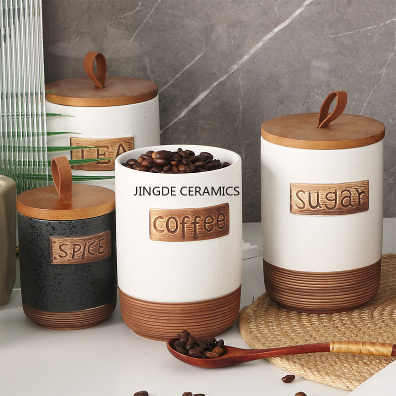 1 st Keramische verzegelde pot - Coffee Tea Sugar Canister Set recensie en prijs