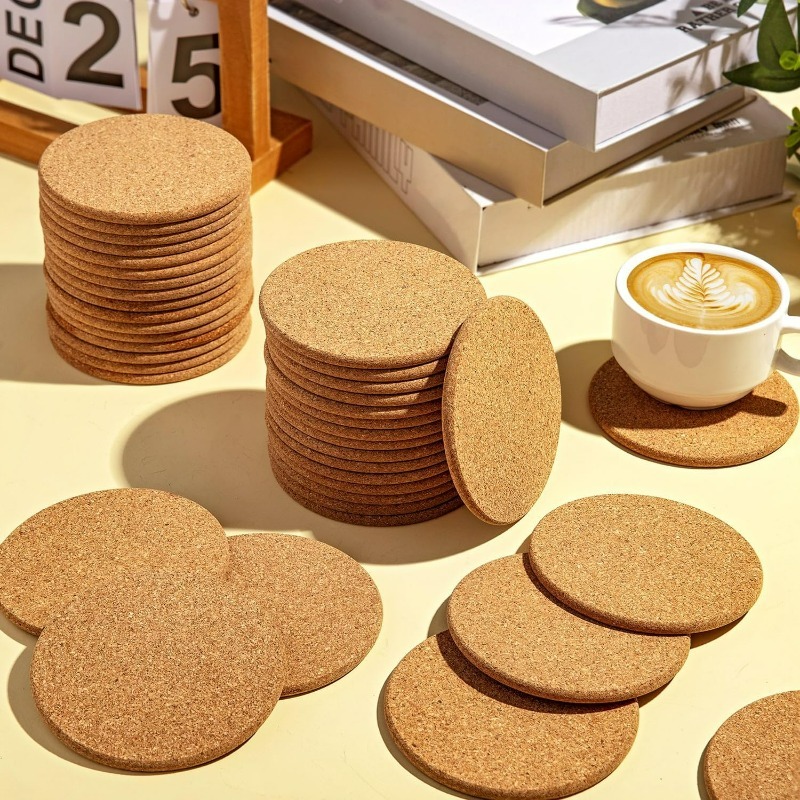 Natuurlijke houten ronde kurk  - Coffee Tea Holders recensie en prijs