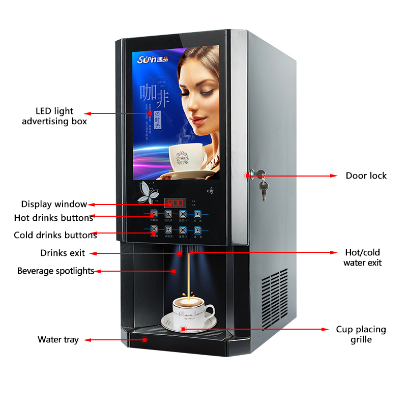 30SCW-8 Hot Ice Instant Koffie - Coffee Tea Machine recensie en prijs