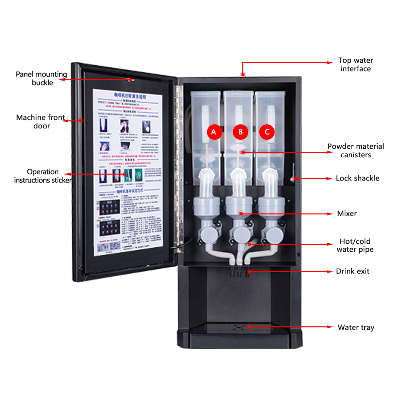30SCW-8 Hot Ice Instant Koffie - Coffee Tea Machine recensie en prijs