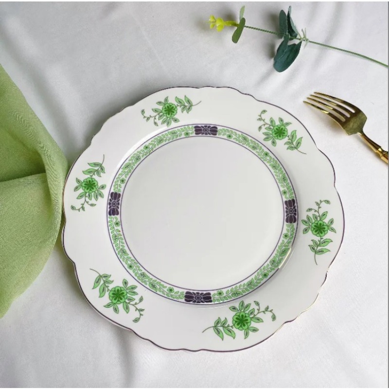 Vintage groene bloemmotief por - Coffee Tea Green recensie en prijs