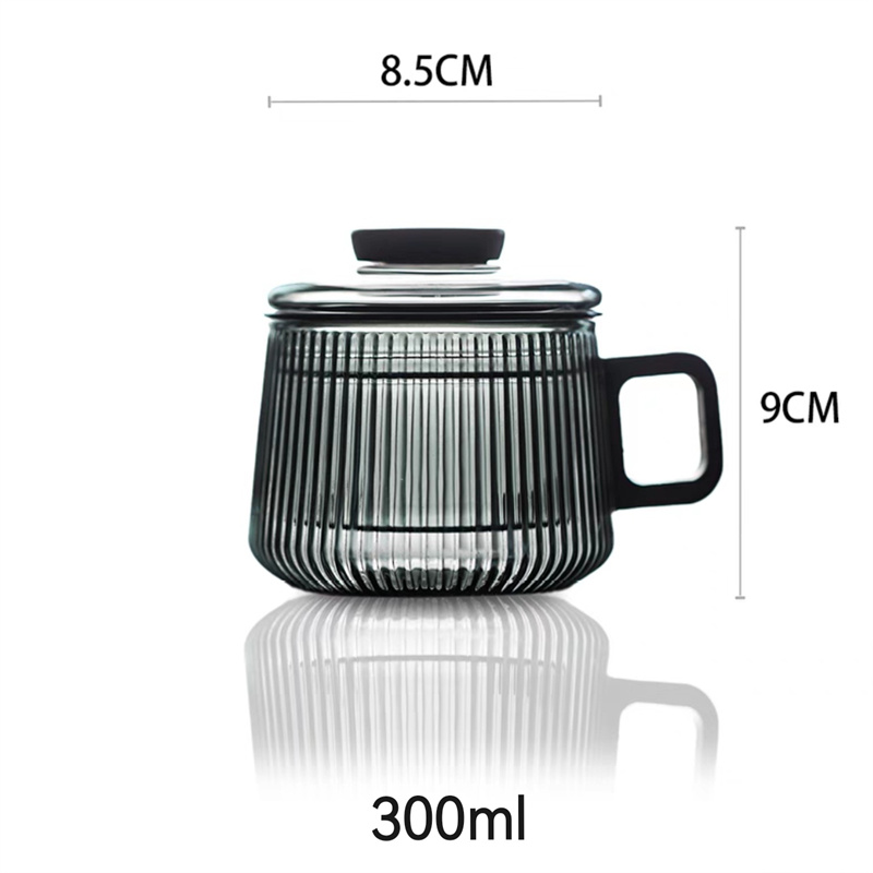 300ml Gestreepte Hoge Borosili - Coffee Tea Japan recensie en prijs