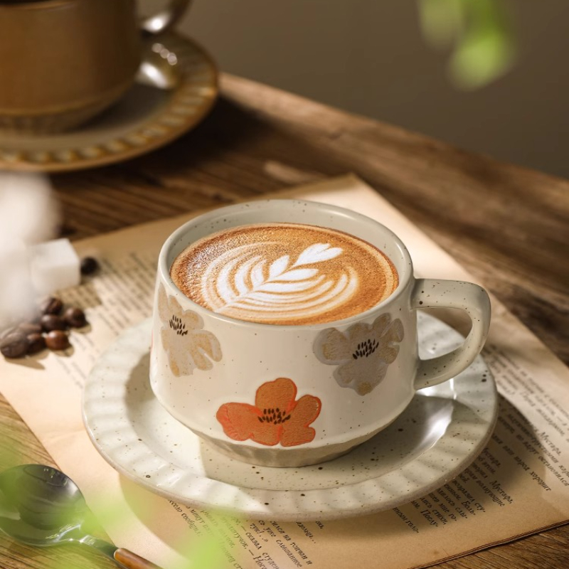 Retro keramische beker grof aa - Coffee Tea Game recensie en prijs