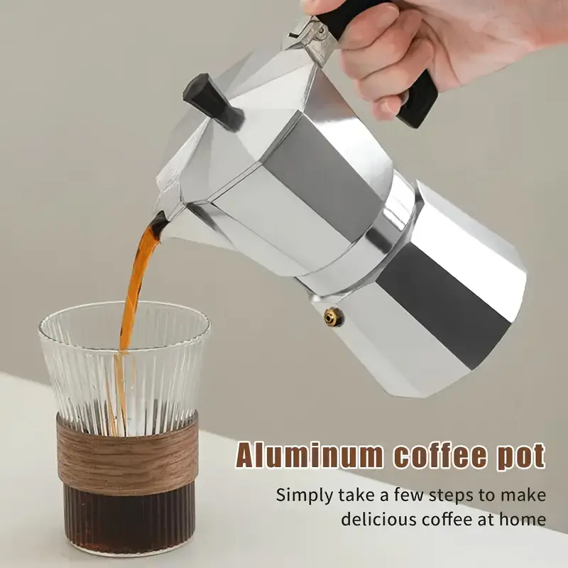 Klassieke aluminium moka pot 5 - Coffee Tea Chocolate recensie en prijs