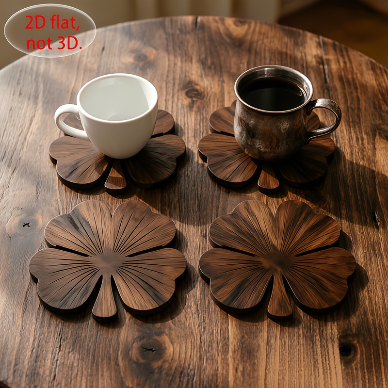 4-delige 2D platte houten onde - Coffee Tea Game recensie en prijs