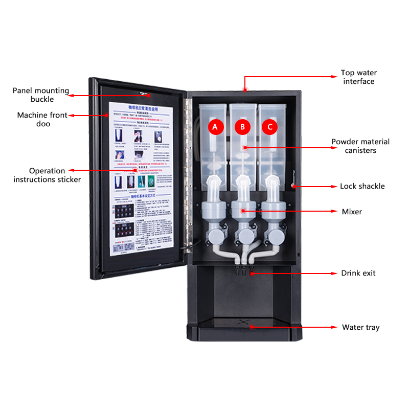 E-30SW Automatische Instant Ko - Coffee Tea Vending Machine For Office recensie en prijs