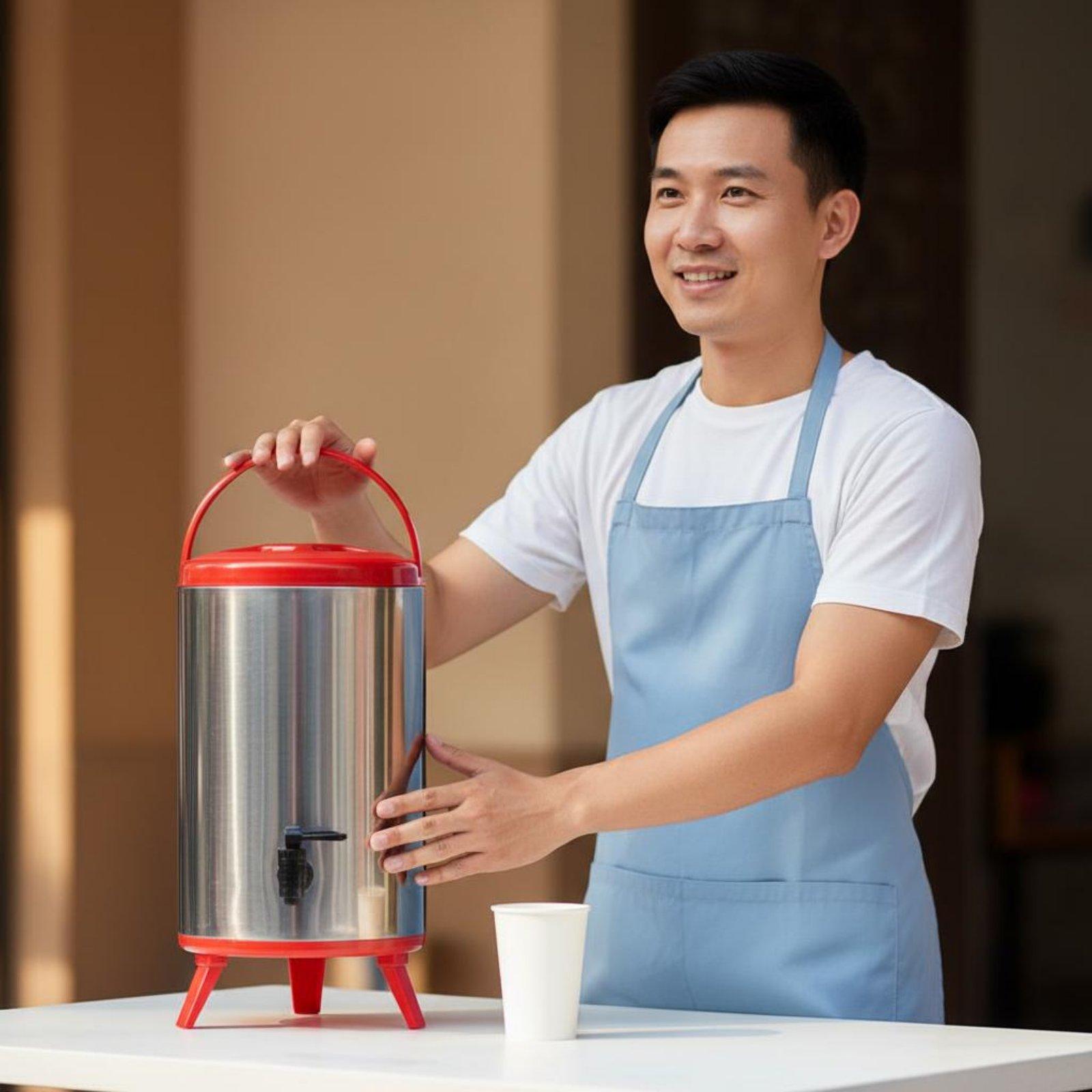 RVS drankenautomaat met kraan, - Coffee Tea Urn recensie en prijs