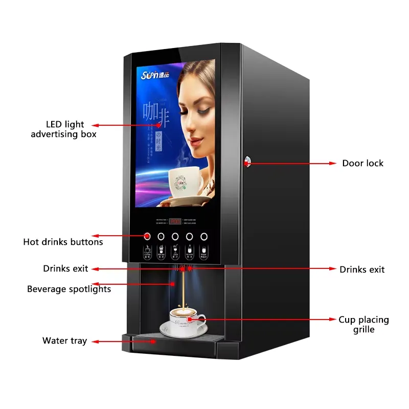 E30SW Automatische Koffiemachi - Coffee Tea Vending Machine For Office recensie en prijs