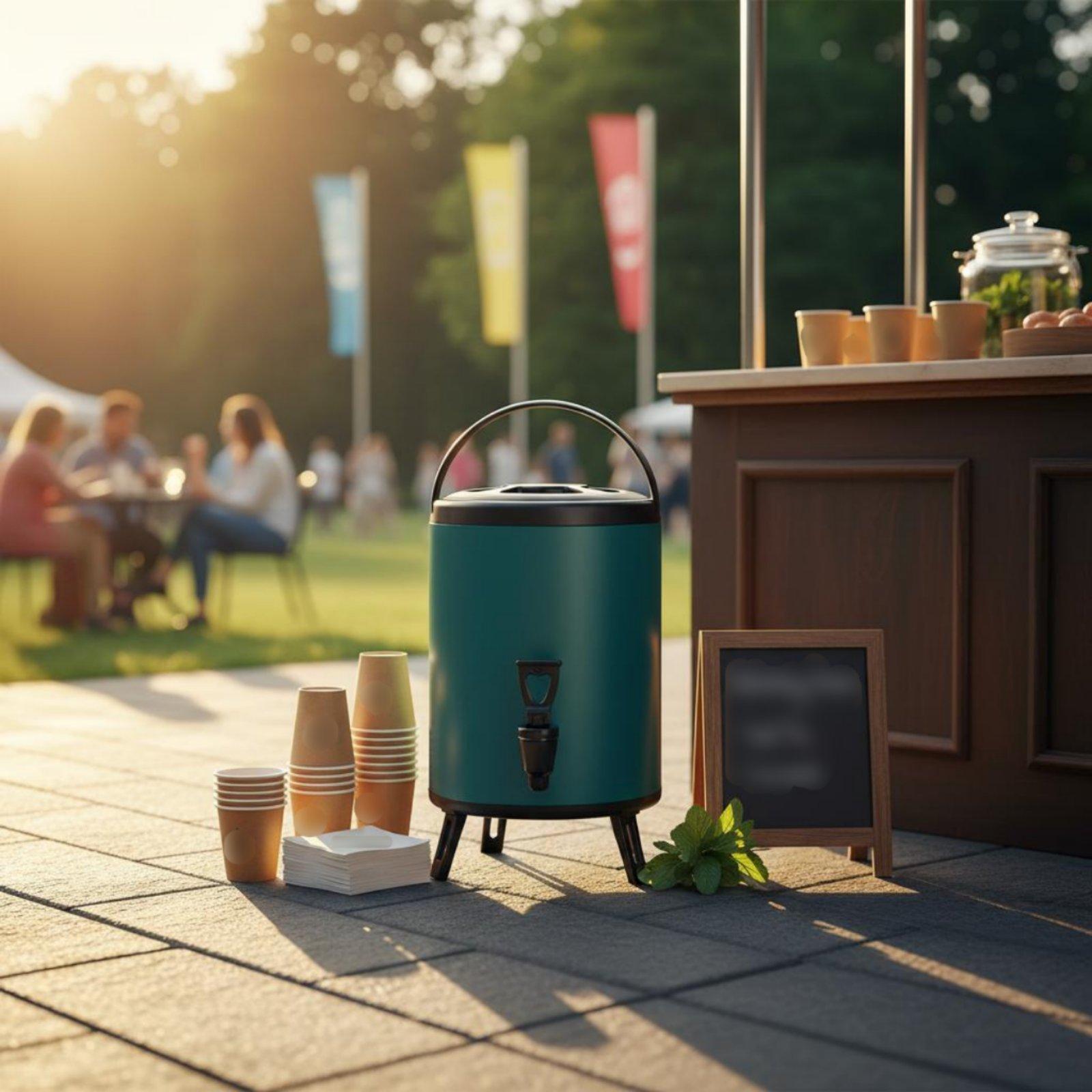 Geïsoleerde drankdispenser voo - Coffee Tea Urn recensie en prijs
