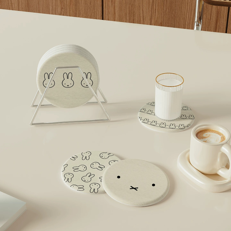 Miffy Kawaii Anime Onderzetter - Good Coffee Tea recensie en prijs