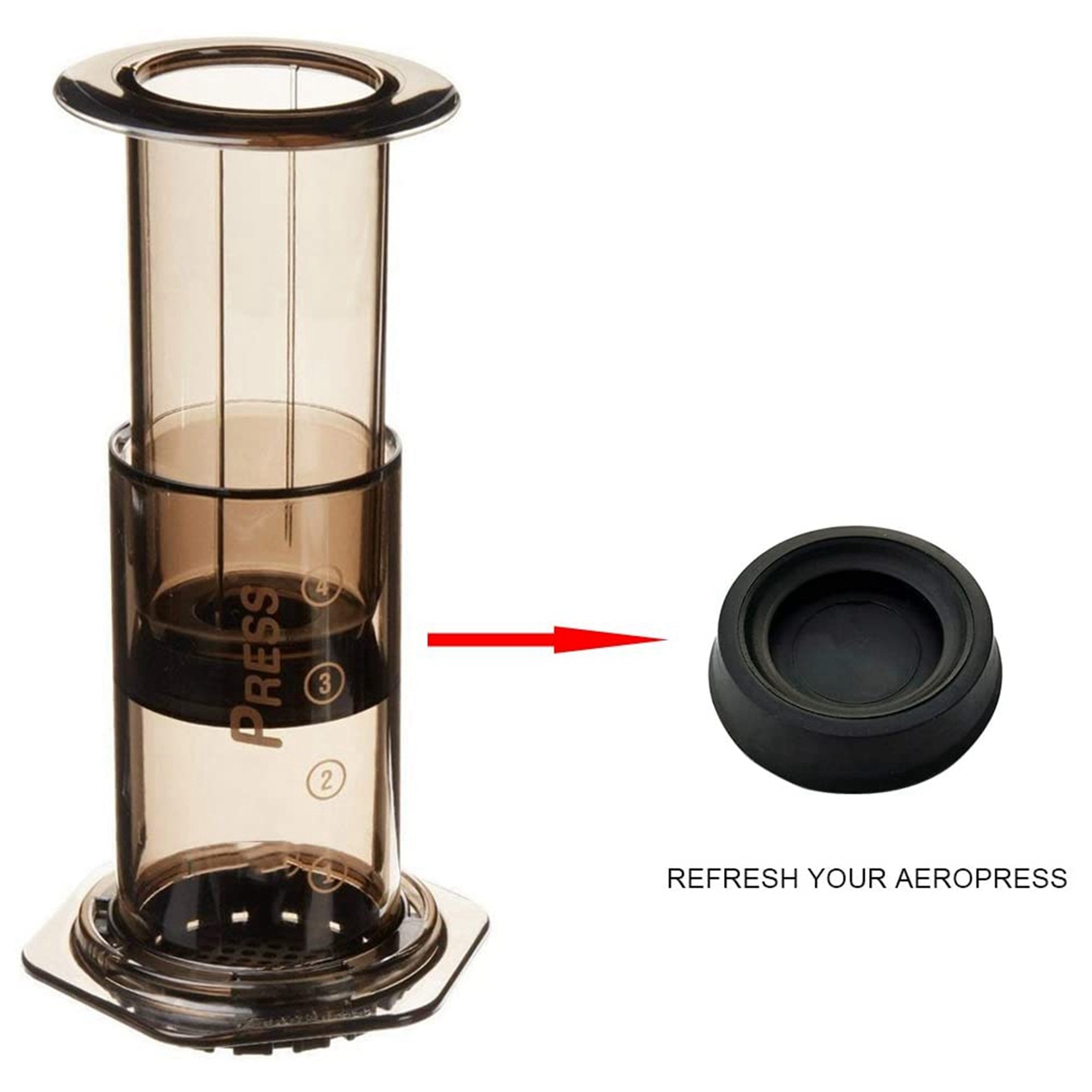 A84G-4X Plunjer Rubberen Afdic - Aeropress Coffee Maker recensie en prijs