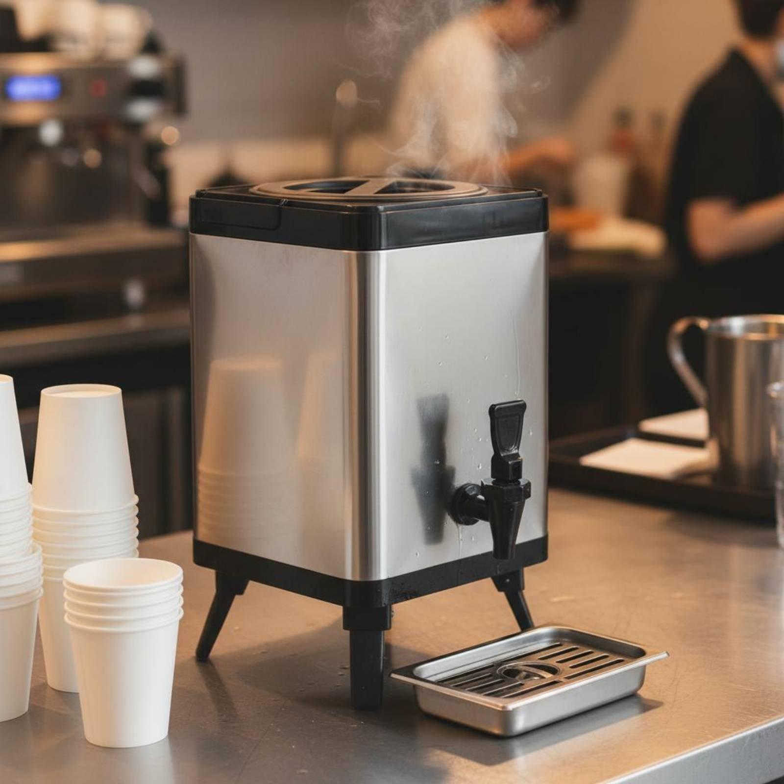 Drievoudig geïsoleerde dranken - Coffee Tea Urn recensie en prijs