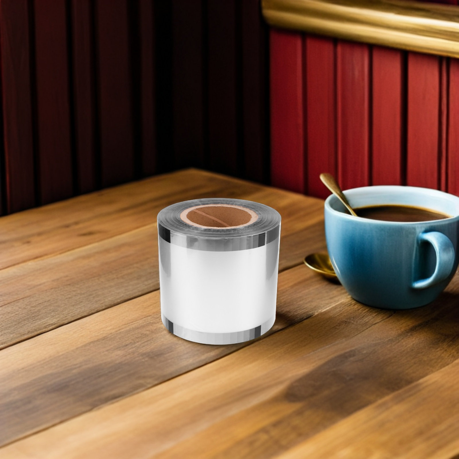 1 rol doorzichtige plastic fol - Coffee Tea Machine recensie en prijs